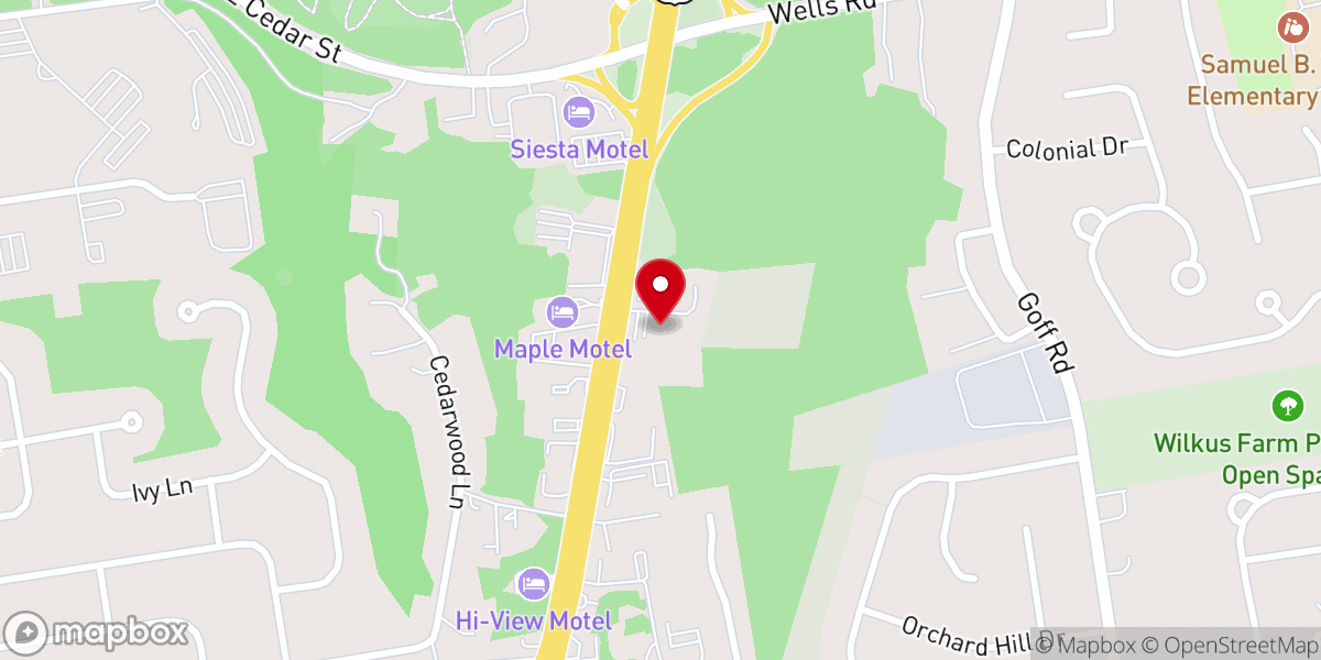 Map showing location of LifeWay Church