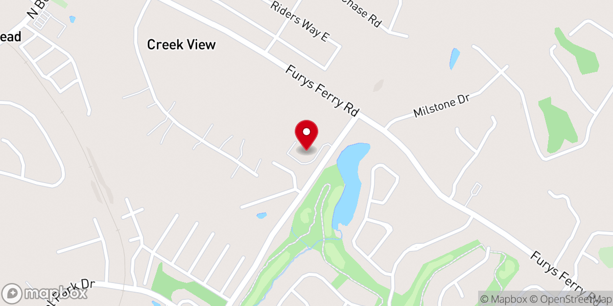 Map showing location of Christ Church, Presbyterian