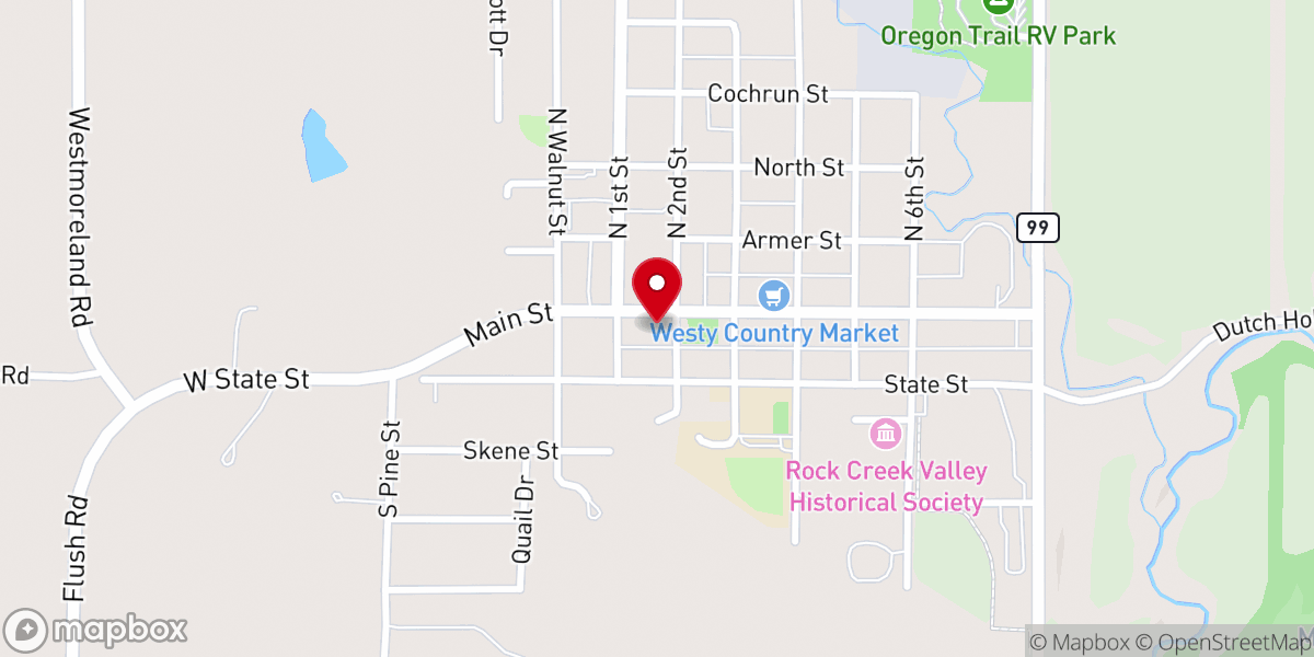 Map showing location of Loaves & Fishes-Food Pantry