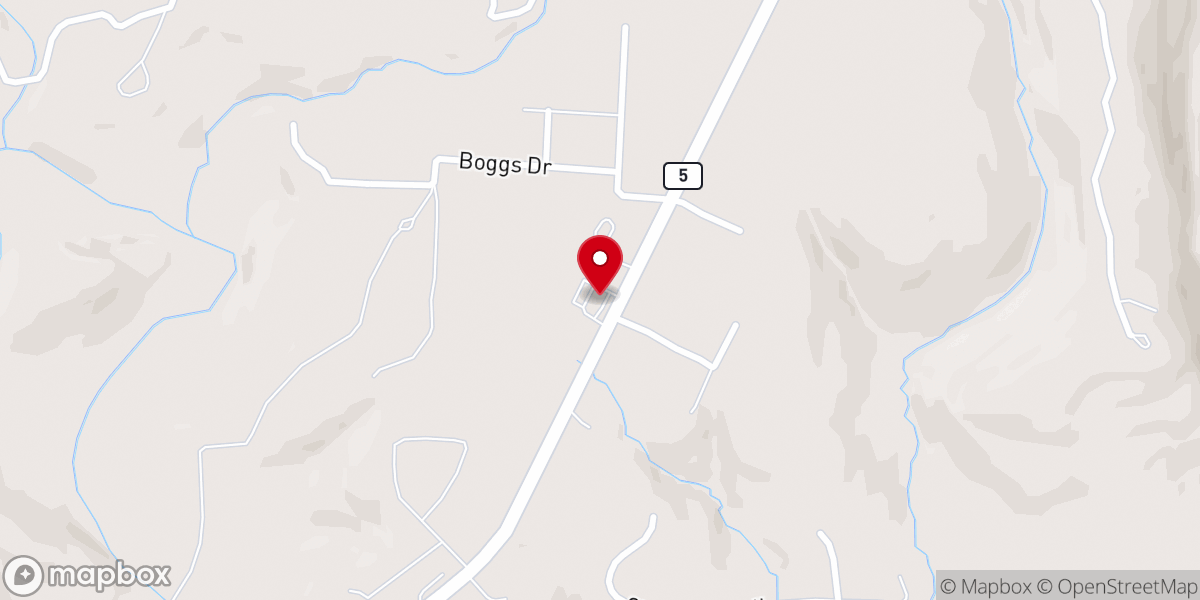 Map showing location of Norfork Church of Christ