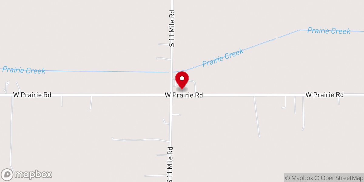 Map showing location of Midland Missionary Church