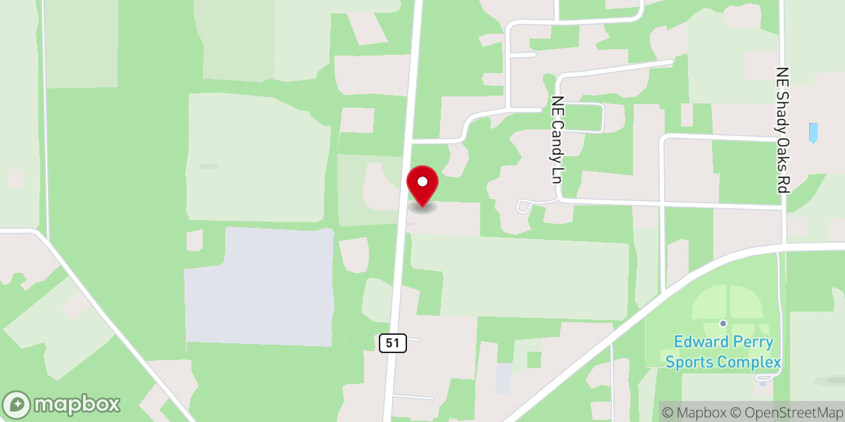 Map showing location of Mayo Baptist Church