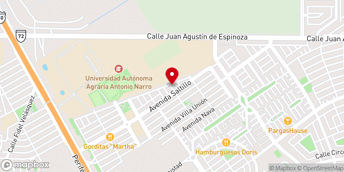 Map showing location of Parroquia De Nuestra Señora De Guadalupe