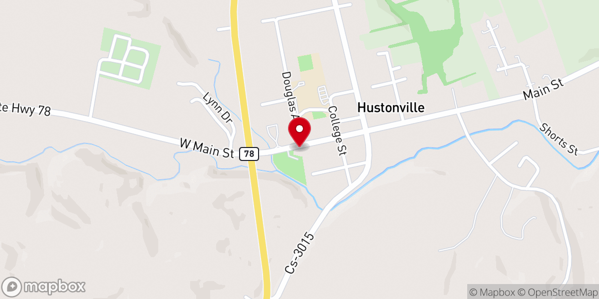 Map showing location of Hustonville Heritage Days Festival