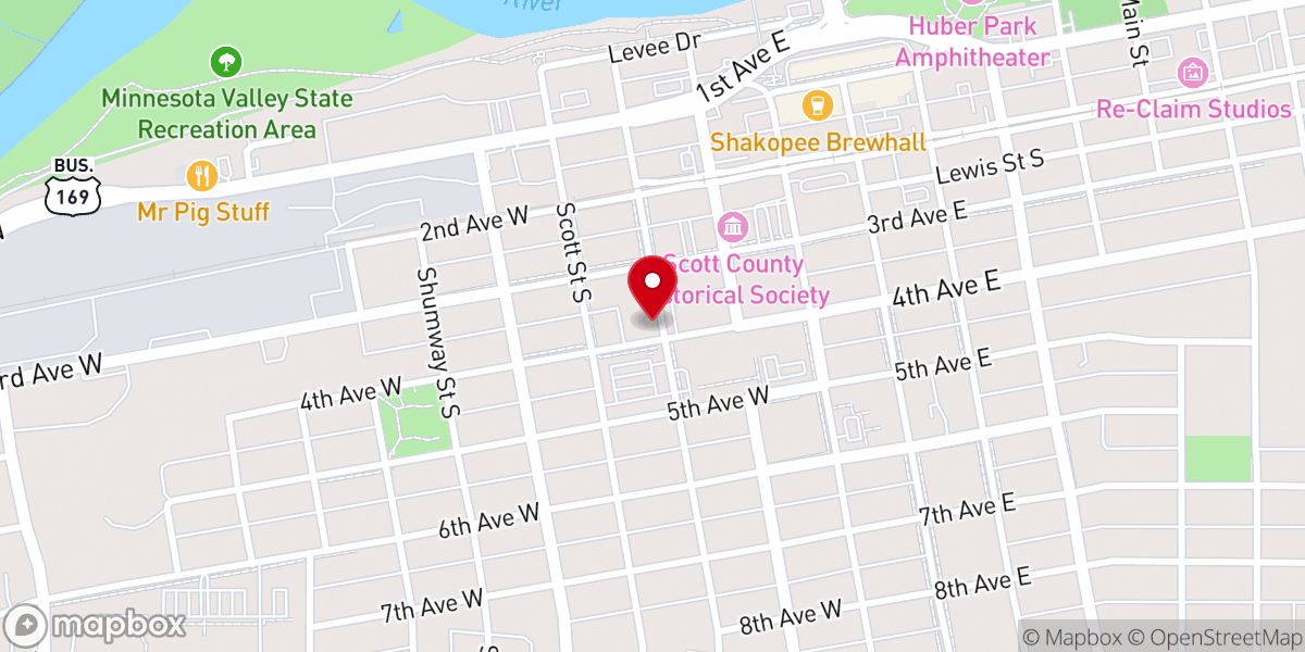 Map showing location of SJA - St. Mark Catholic Church