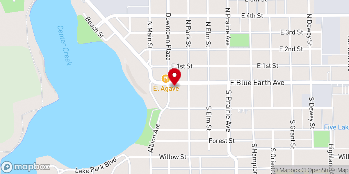 Map showing location of Fairmont Opera House