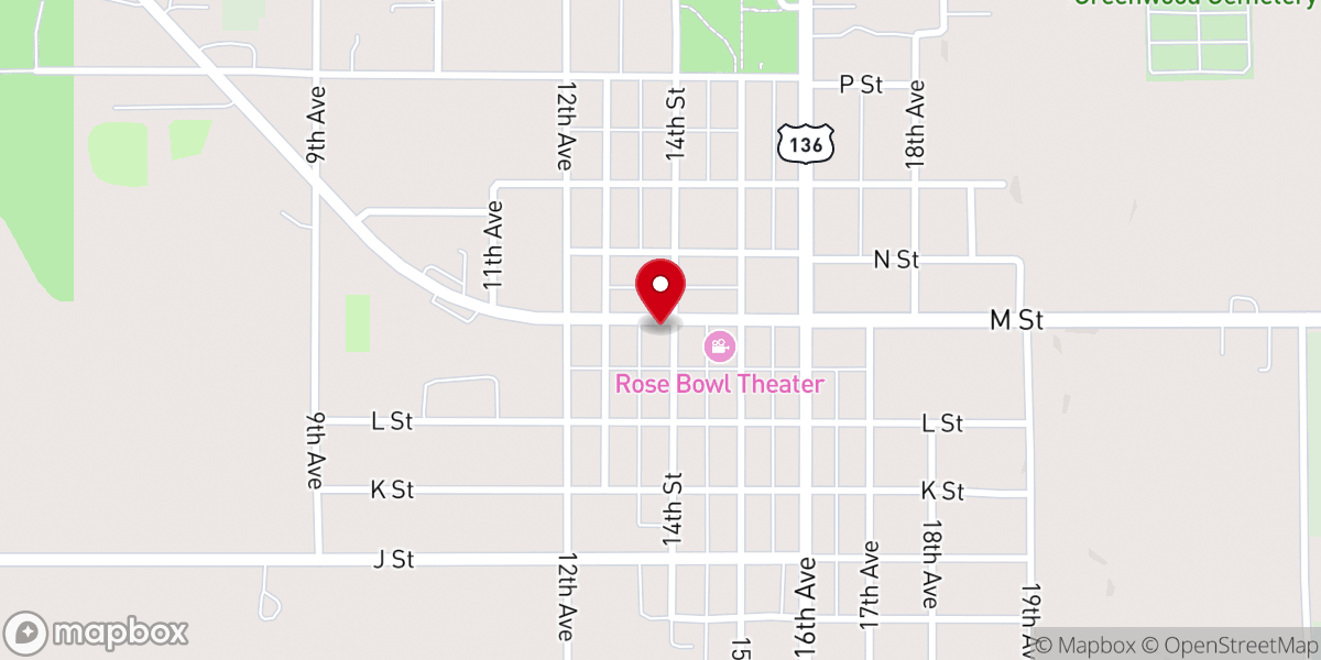Map showing location of Congregational United Church