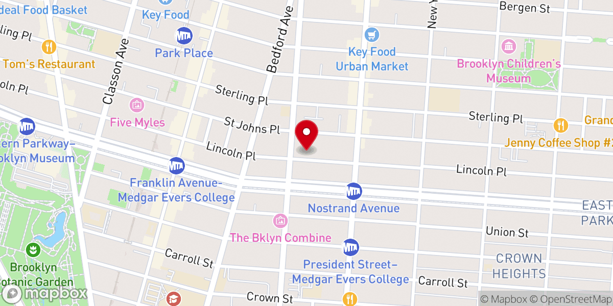 Map showing location of Epiphany Lutheran School 716 lincoln place