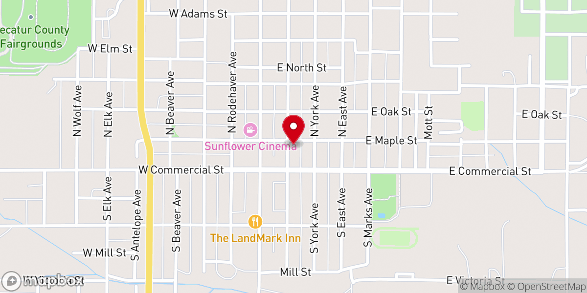 Map showing location of McCook E-Free