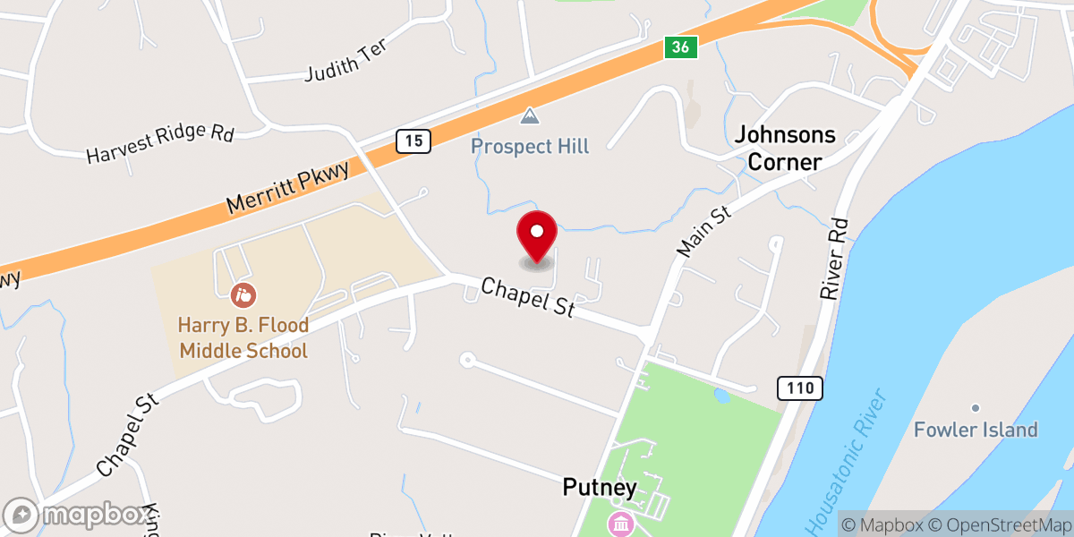Map showing location of Grace Lutheran Church