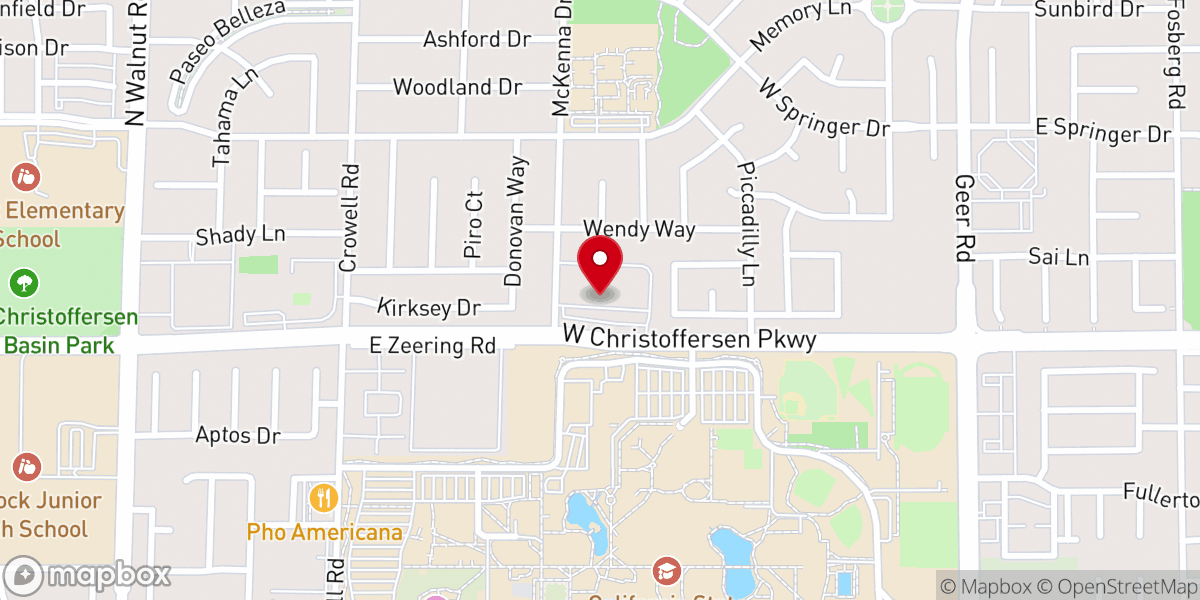 Map showing location of All Saints University Parish