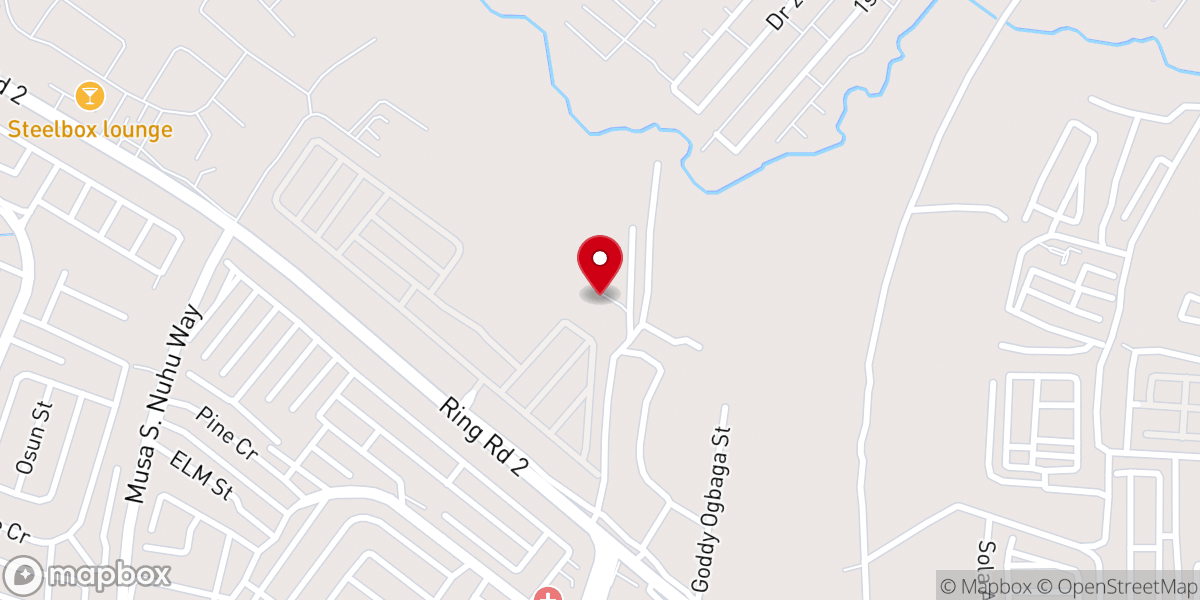 Map showing location of Anglican Church of Ressurection, Duboyi District, Abuja, FCT