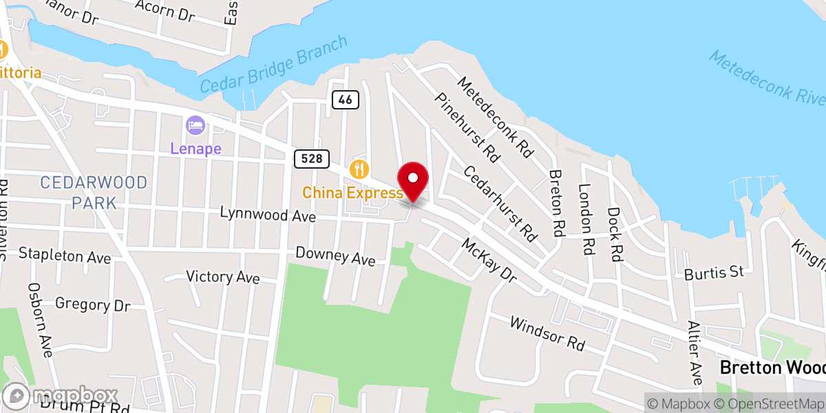 Map showing location of Visitation Relief Center