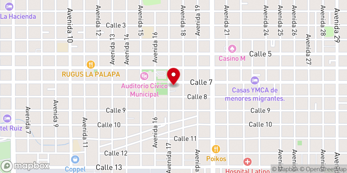 Map showing location of Sacred Heart of Jesus Catholic Church