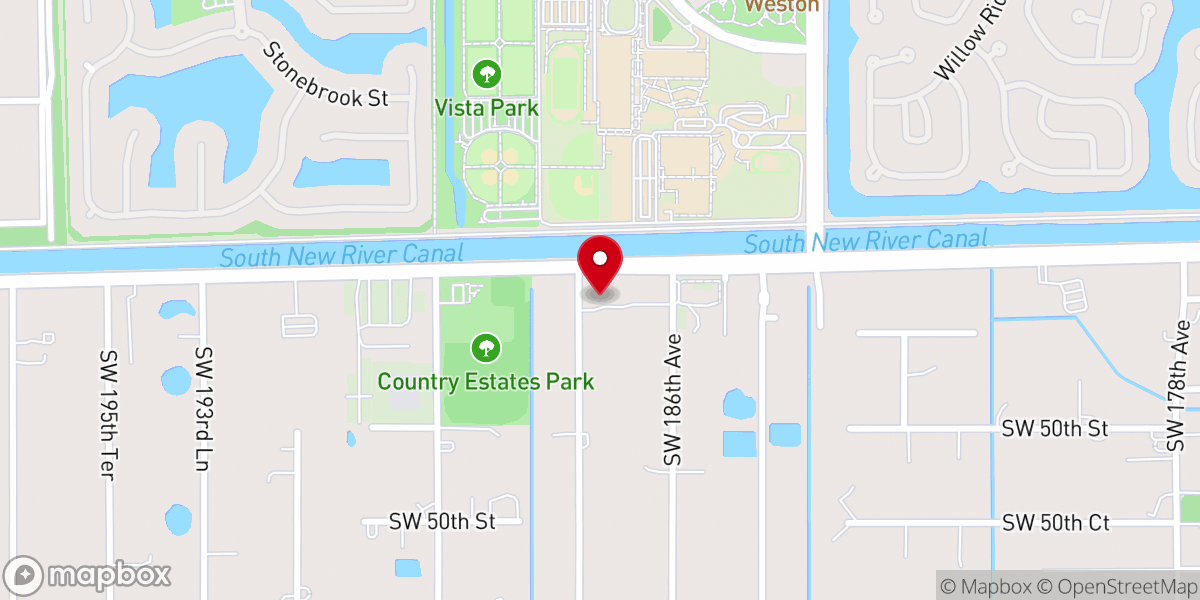 Map showing location of South Florida Chinese Bible Church