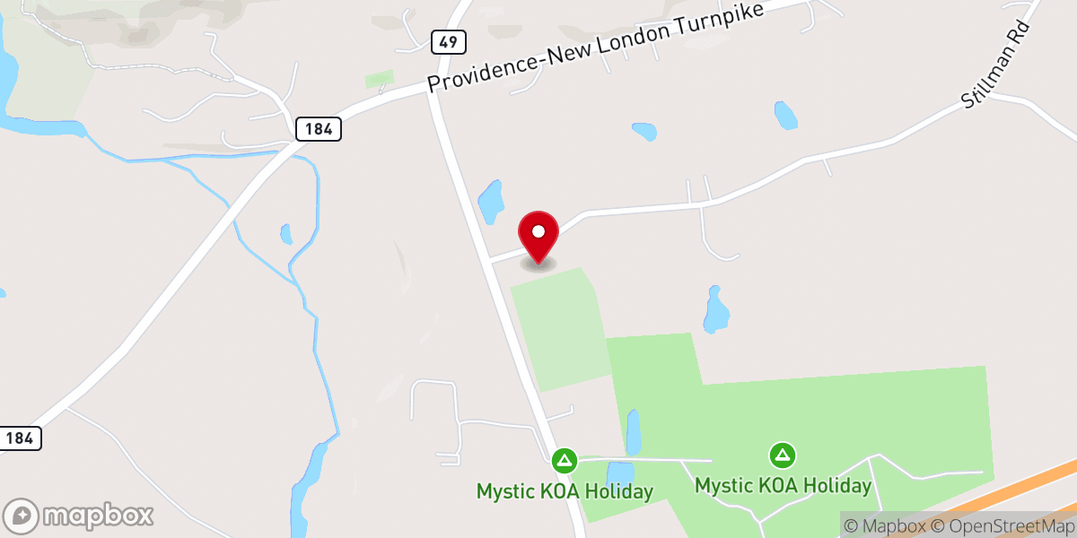 Map showing location of N Stonington Christian Academy