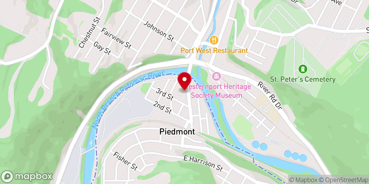 Map showing location of Church of God