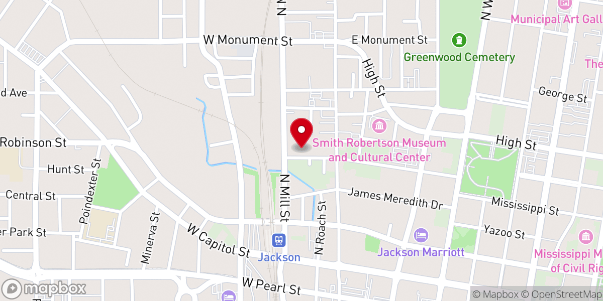 Map showing location of New Hope Missionary Baptist - Downtown