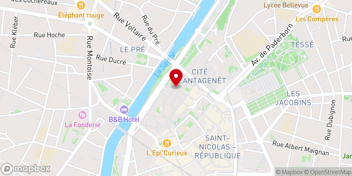 Map showing location of statue de Sainte Marie Madeleine