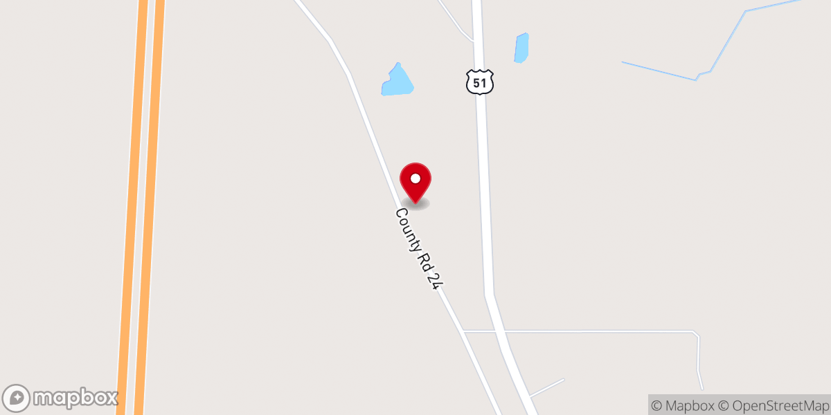 Map showing location of Pleasant Grove Missionary Baptist