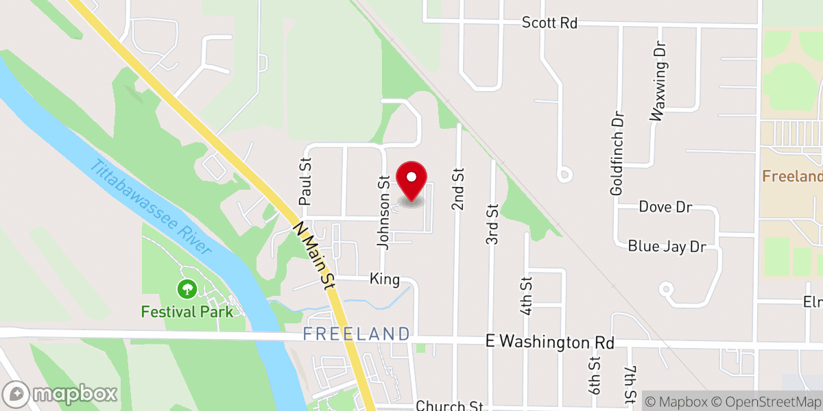 Map showing location of St Agnes Catholic Church