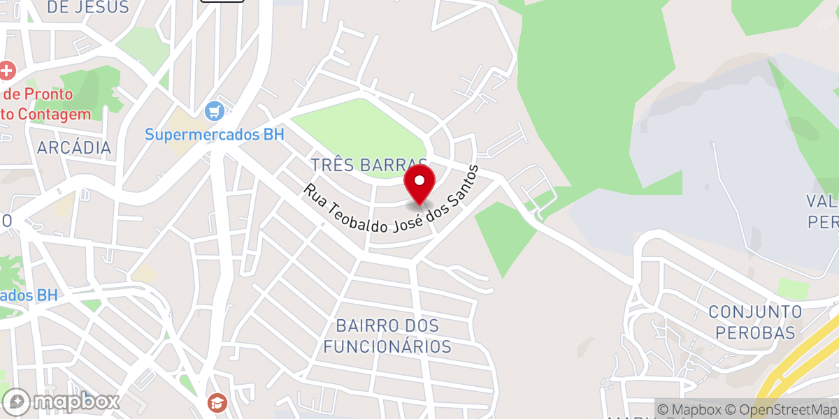 Map showing location of Igreja Batista Portas De Sião Três Barras