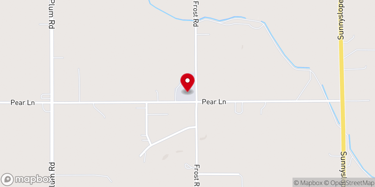 Map showing location of Caldwell Idaho Orchards