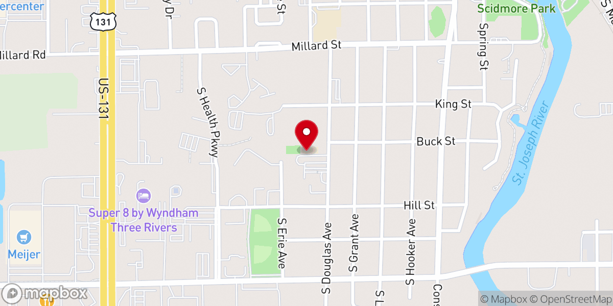 Map showing location of Immaculate Conception School
