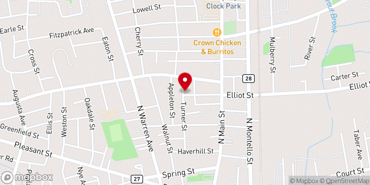 Map showing location of New Life AME Zion Church