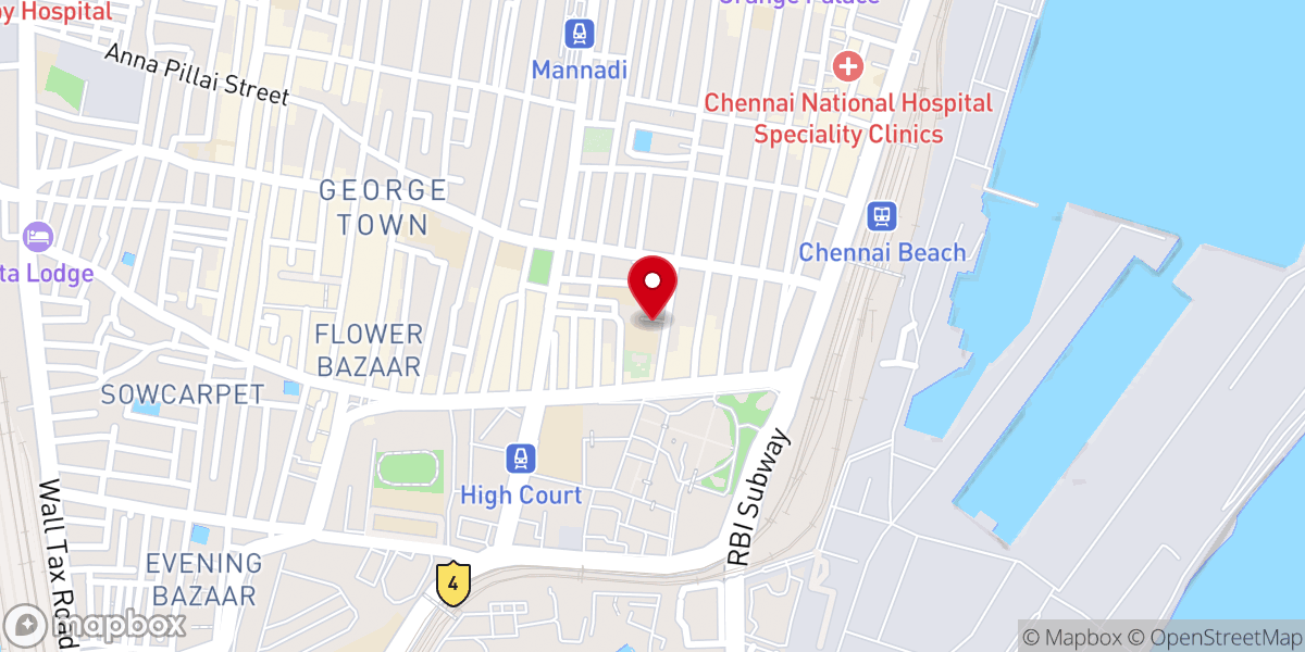 Map showing location of St. Mary's Co-Cathedral