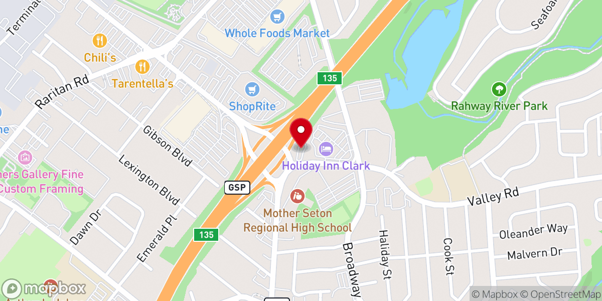 Map showing location of Union County Baptist Church
