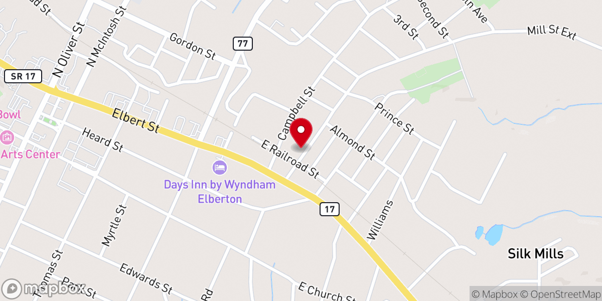 Map showing location of Mt Zion Church of God