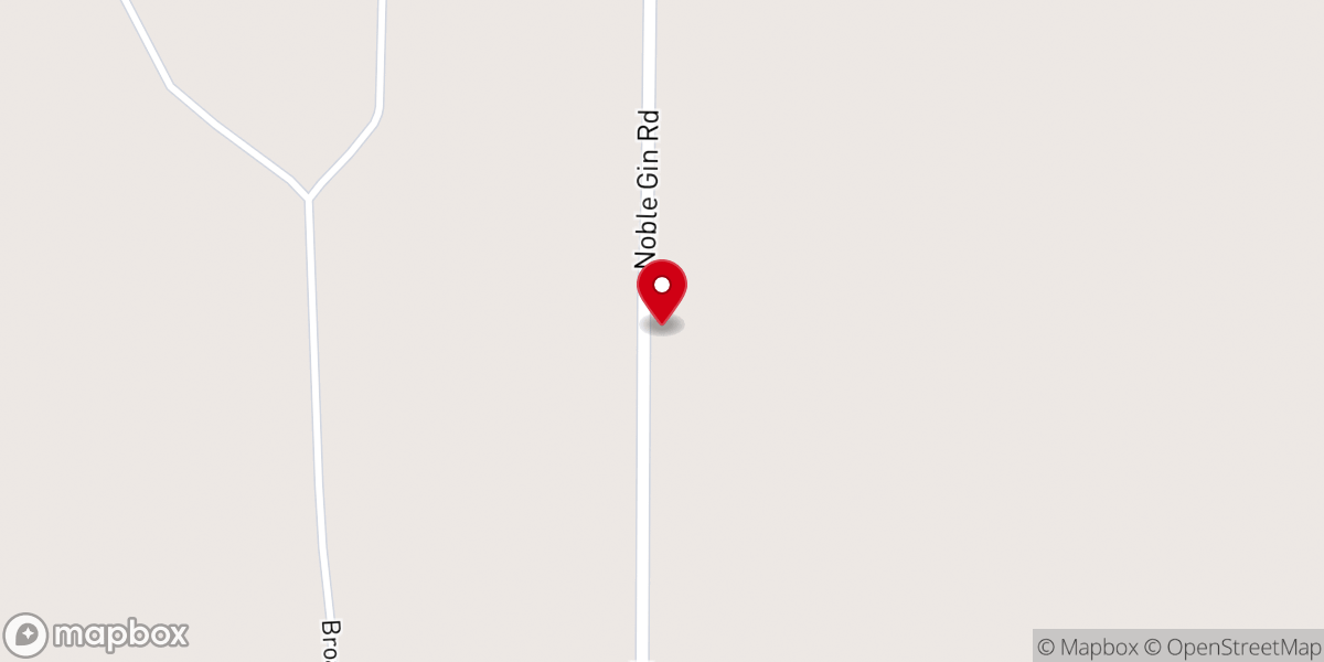 Map showing location of Lebanon Primitive Baptist Church