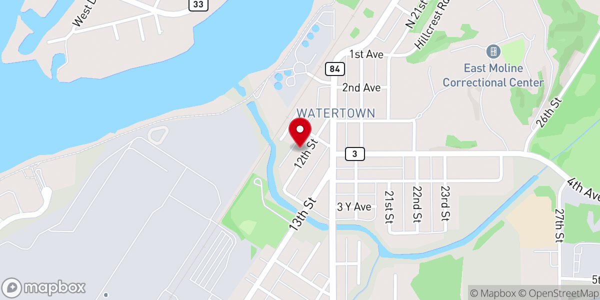 Map showing location of Community Church of God