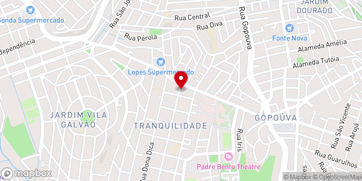 Map showing location of Comunidade Evangélica Voz da Verdade