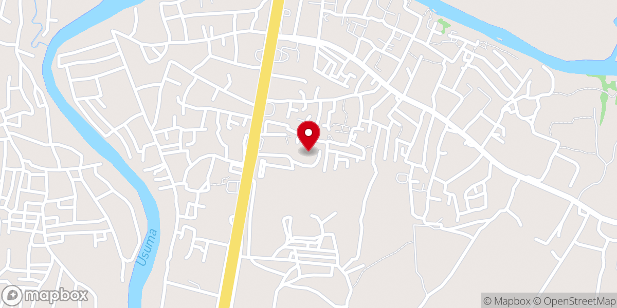 Map showing location of Living Faith Church
