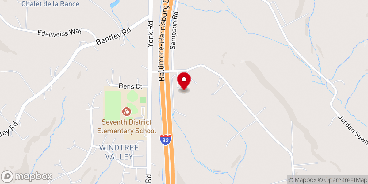 Map showing location of Redeemer Evangelical Lutheran Church - LCMS