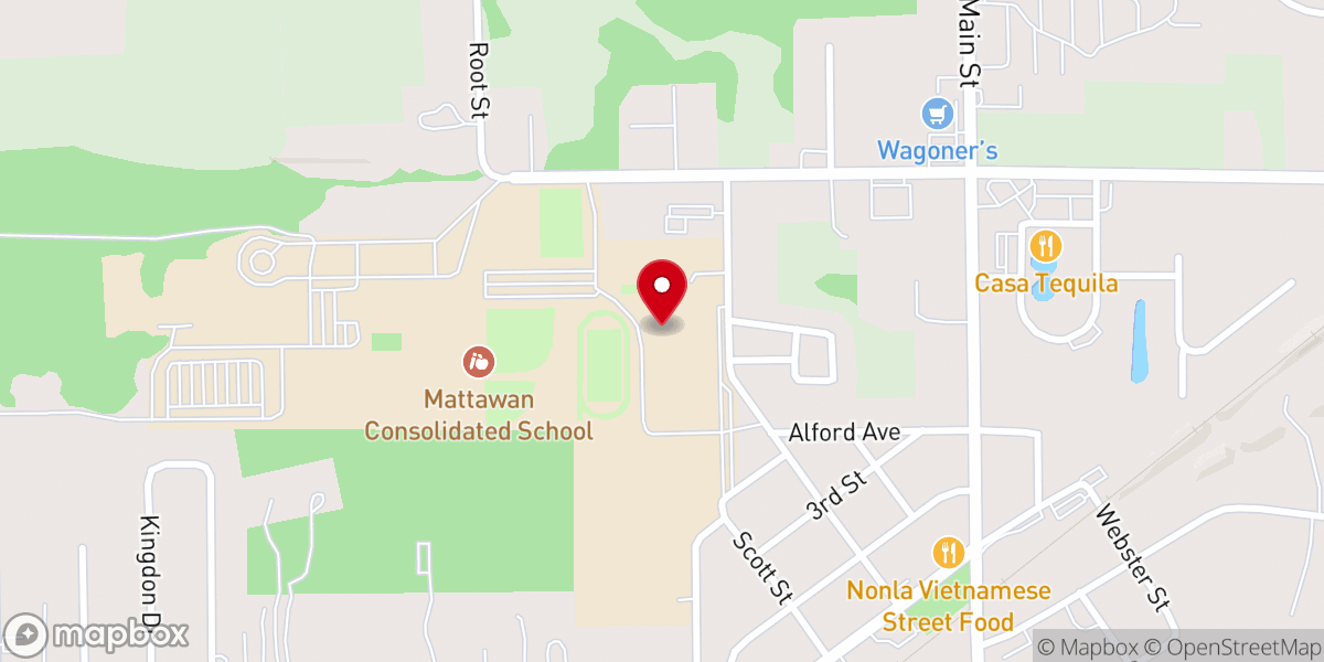 Map showing location of Mattawan Area Pantry