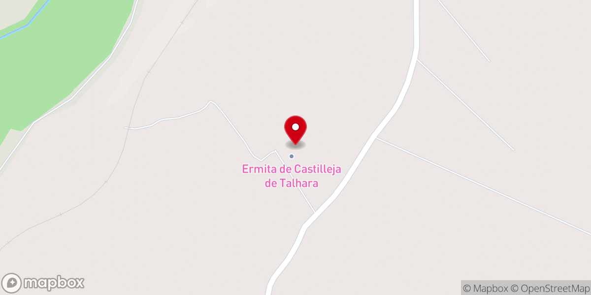 Map showing location of Ermita de Castilleja de Talhara