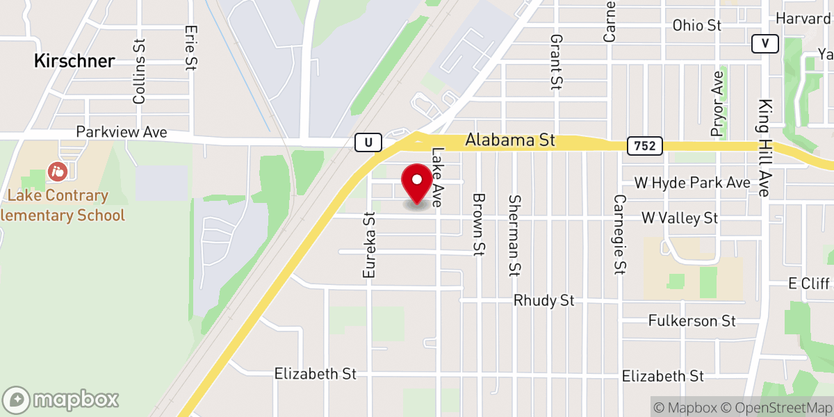Map showing location of Valley Community Center Food