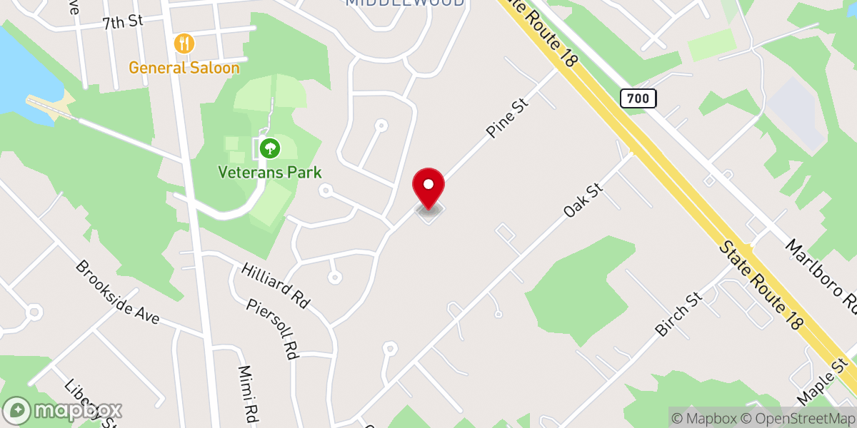 Map showing location of Transcend Church, Inc