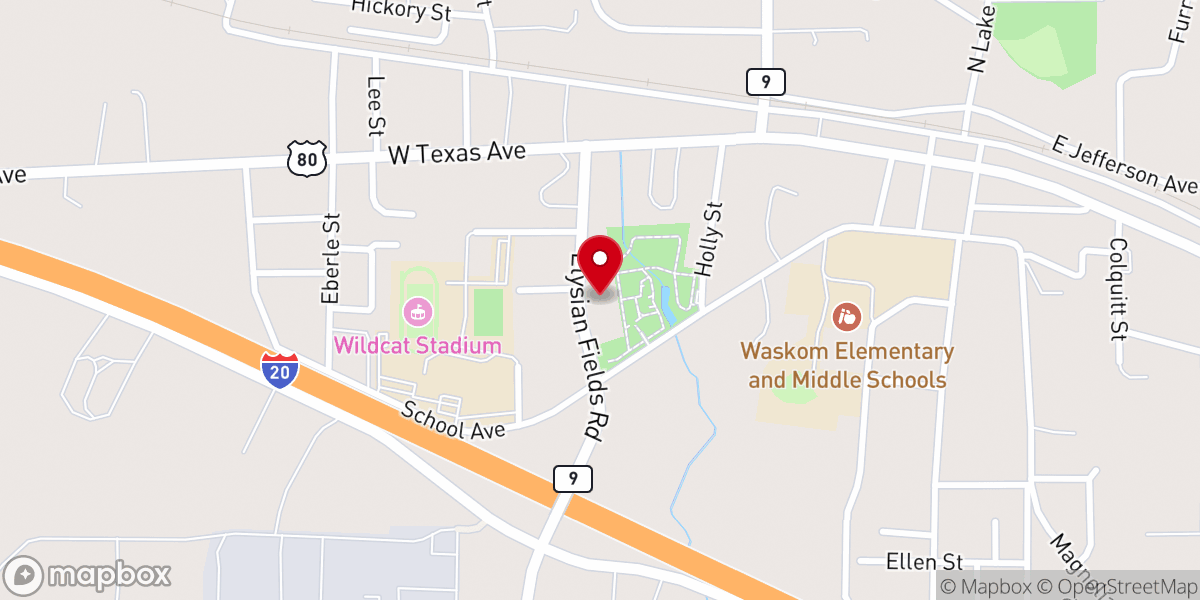 Map showing location of Jesus Full Gospel Church