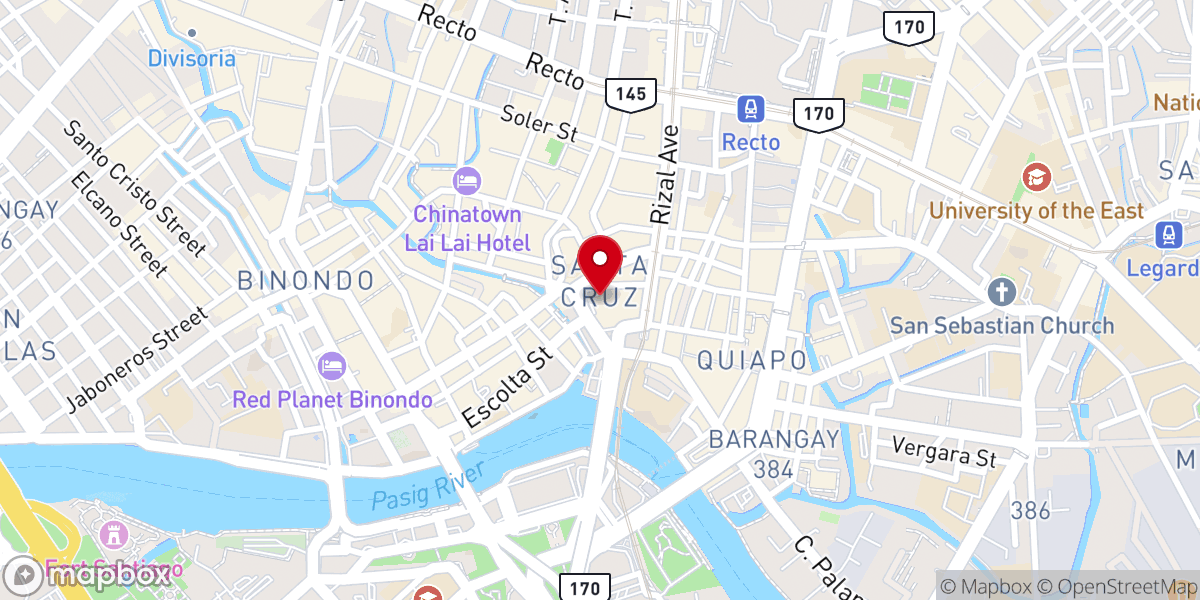 Map showing location of Archdiocesan Shrine of the Blessed Sacrament (Archdiocese of Manila)