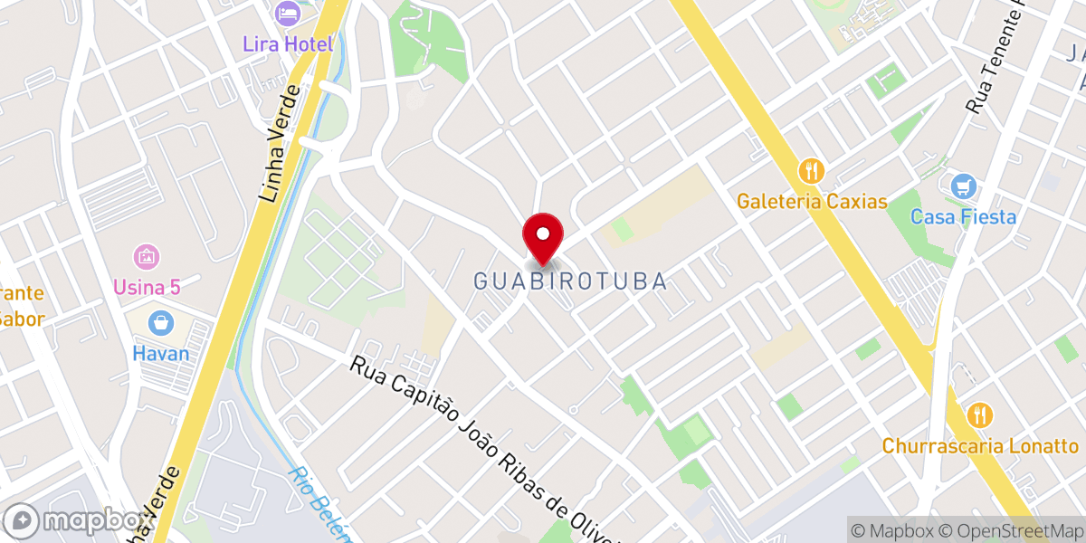 Map showing location of Paróquia Imaculada Conceição do Guabirotuba