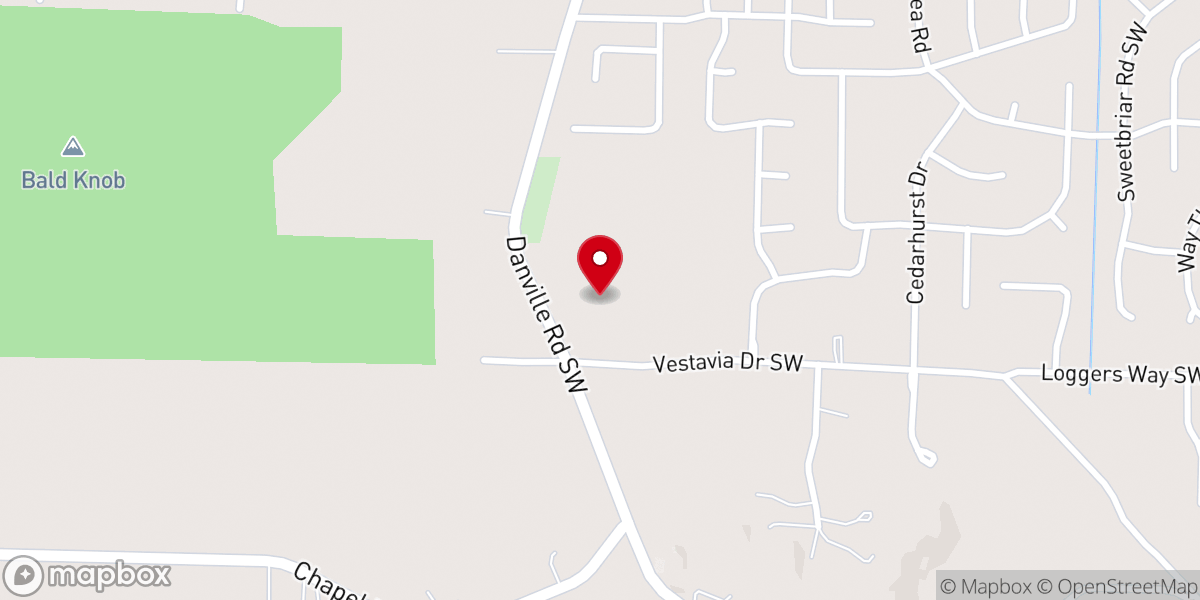 Map showing location of St Andrew Presbyterian Church