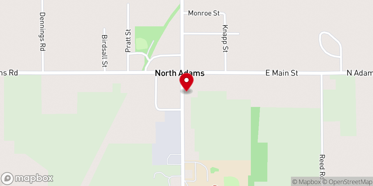 Map showing location of Bible Baptist Church