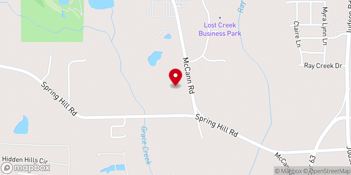 Map showing location of Providence Baptist Church