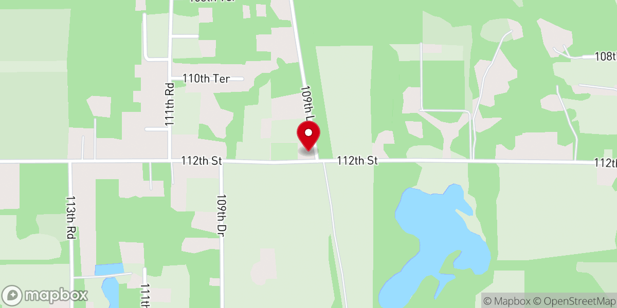 Map showing location of Beulah Hill Church
