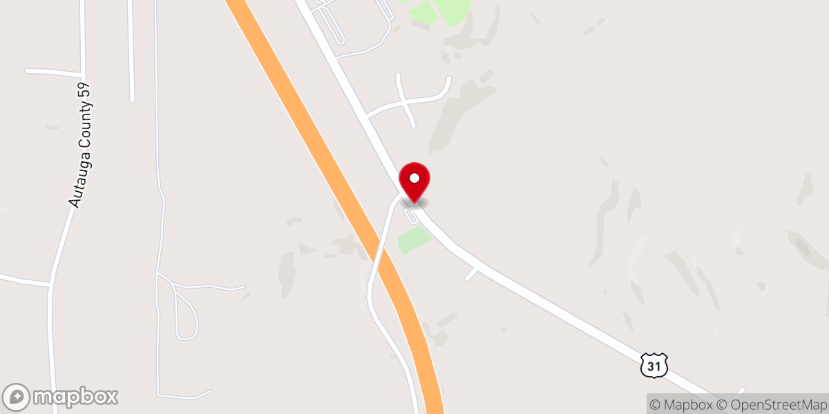 Map showing location of Liberty Baptist Church