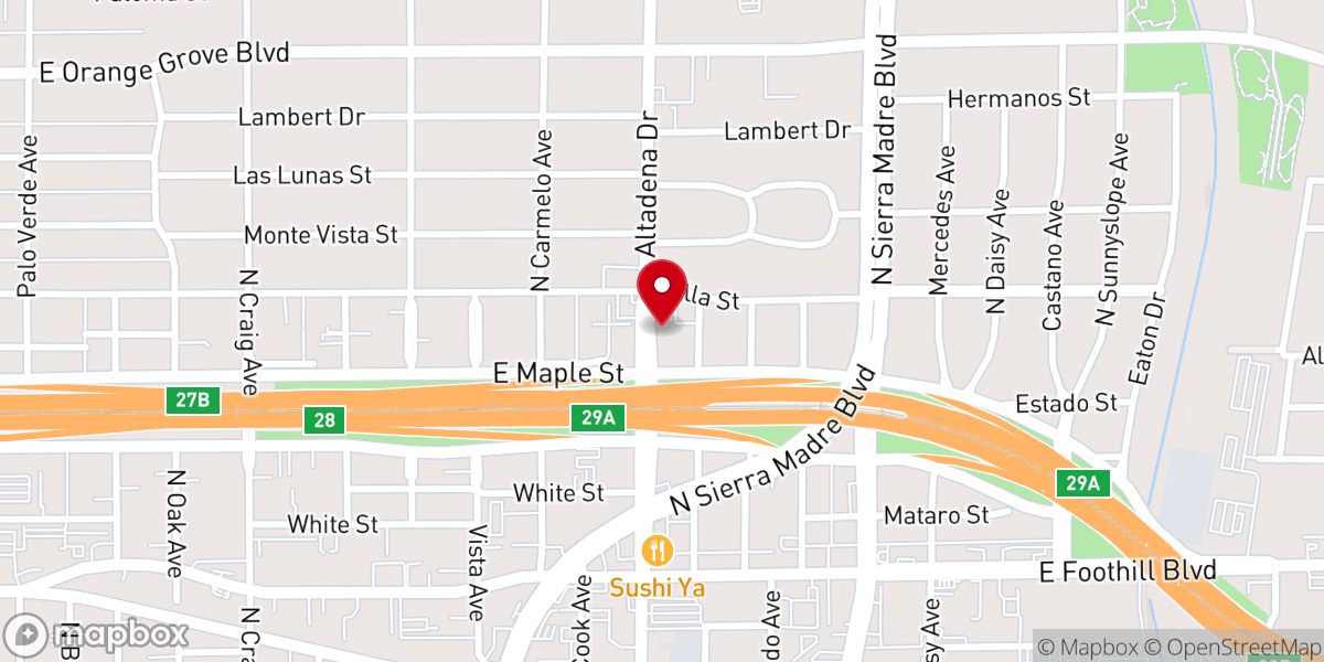 Map showing location of Crosspoint Baptist Church